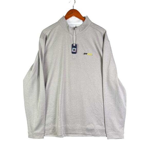Johnnie O Appalachian State NCAA Diaz 1/4 Zip Long Sleeve Gray Mens 2XL‎ NEW NWT - Picture 1 of 10